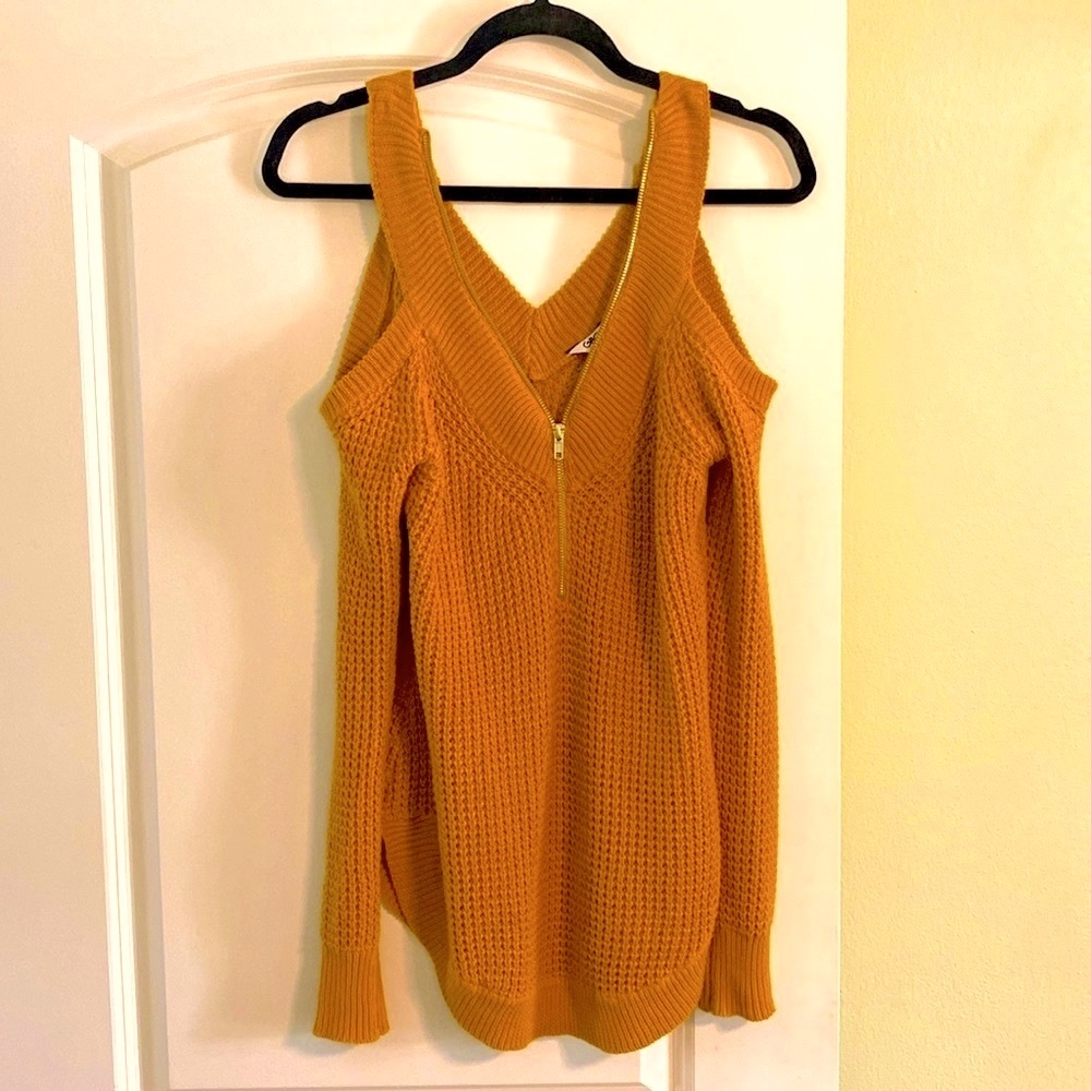 Guess Cold Shoulder Sweater!